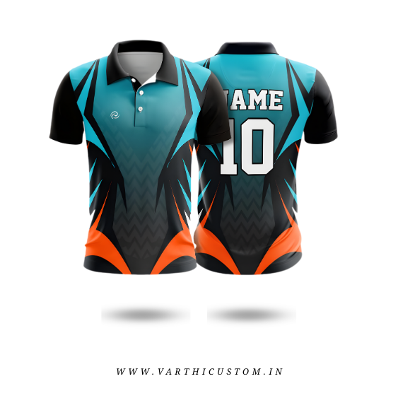 Chevron Pulse Cricket Jersey – Custom Name & Number | Energetic Teamwear