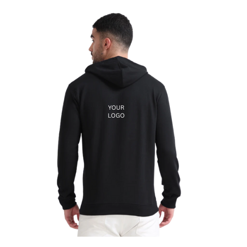 Custom Black Hoodie – Premium Cotton Blend with Personalized Fit for Teams & Individuals