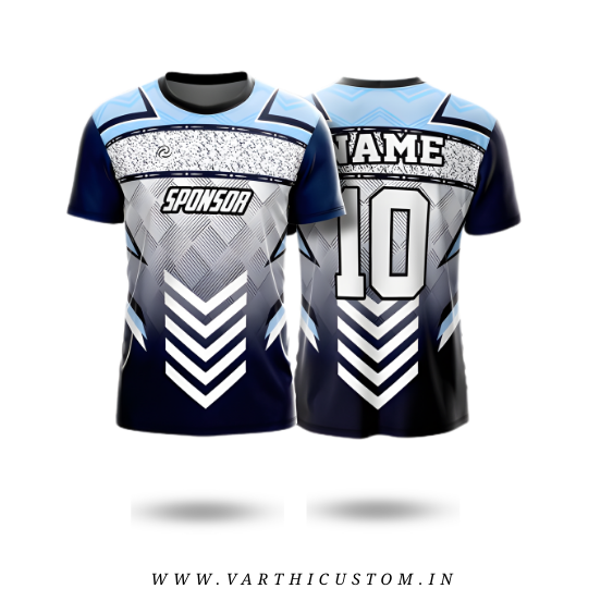 Chevronice Premium Jersey – Custom Name & Number | Geometric Gradient Teamwea