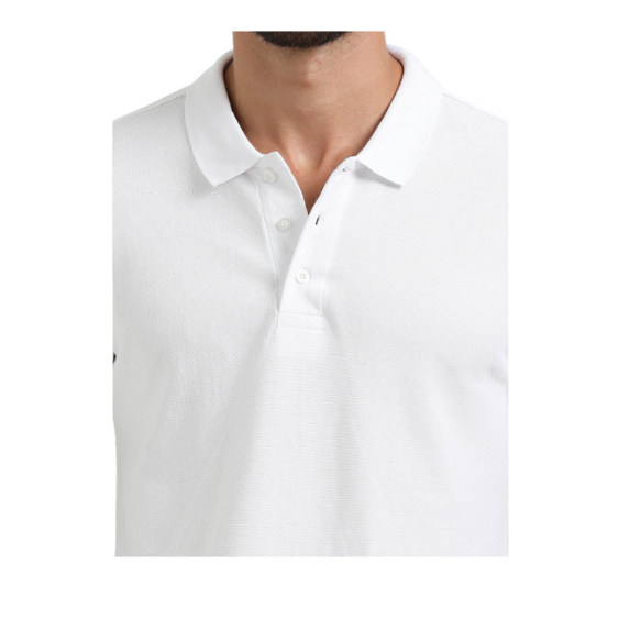 Plain White Polo T-Shirt – Soft Cotton Blend with Classic Collar for Everyday & Bulk Wear