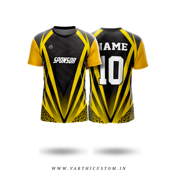 Voltline Premium Jersey – Custom Name & Number | High-Contrast Geometric Teamwear