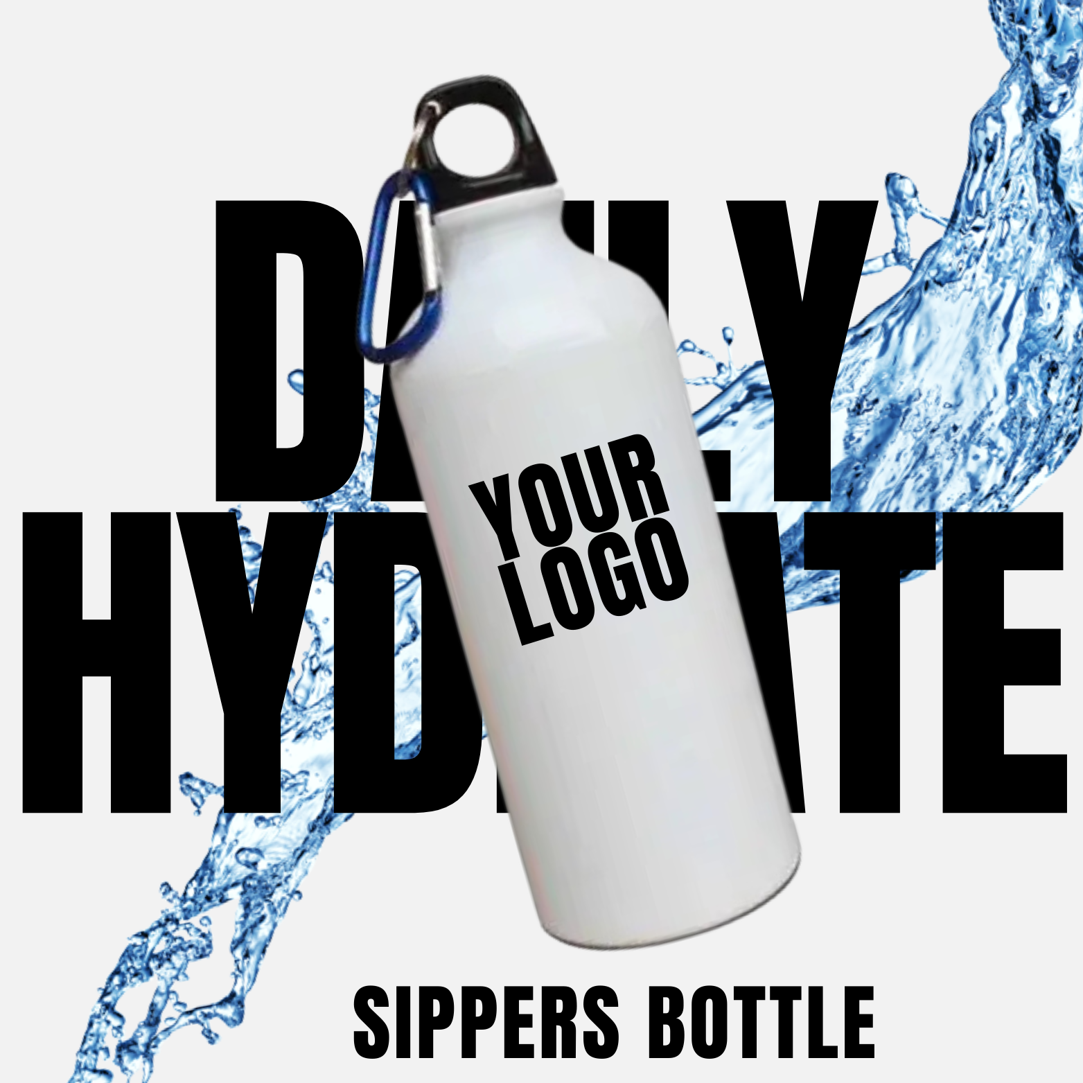 Custom Sipper Bottle – Personalized Logo | Lightweight Daily Hydration