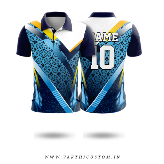 Polygon Cricket Jersey – Custom Name & Number | High-Performance Teamwear