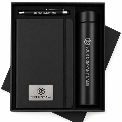 3 in 1 Diary Pen & Bottle Set | Corporate Gift | Varthicustom.in - VARTHI CUSTOM