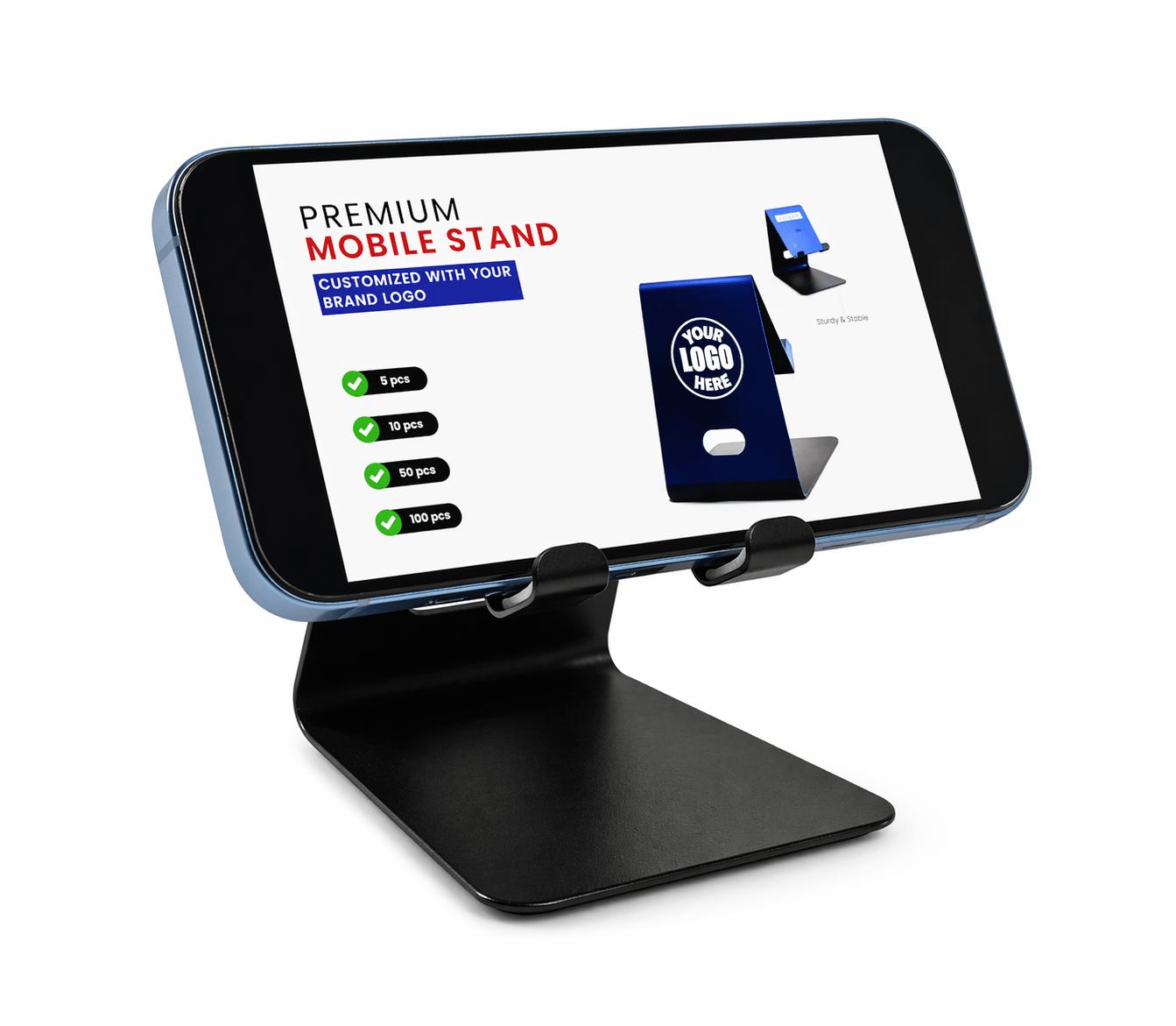 Custom Mobile Stands – Brand Visibility on Every Desk - VARTHI CUSTOM