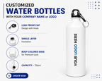 Premium Water Bottle | Best for Corporate Gifting | Varthicustom.in - VARTHI CUSTOM