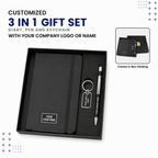 3 in 1 Diary Pen & Keychain Set | Corporate Gift | Varthicustom.in - VARTHI CUSTOM