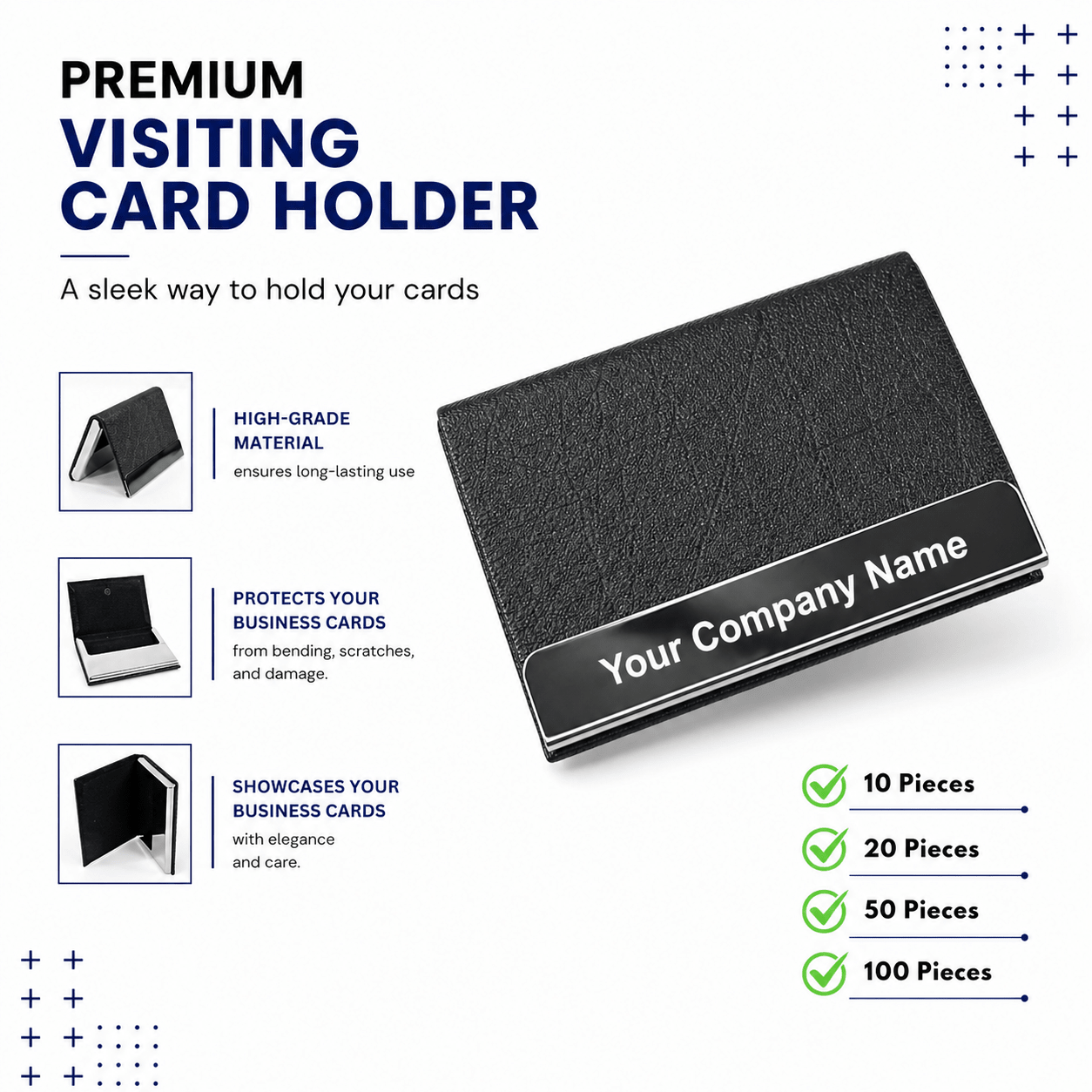 Premium Visiting Card Holder l Customized l Varthicustom.in - VARTHI CUSTOM