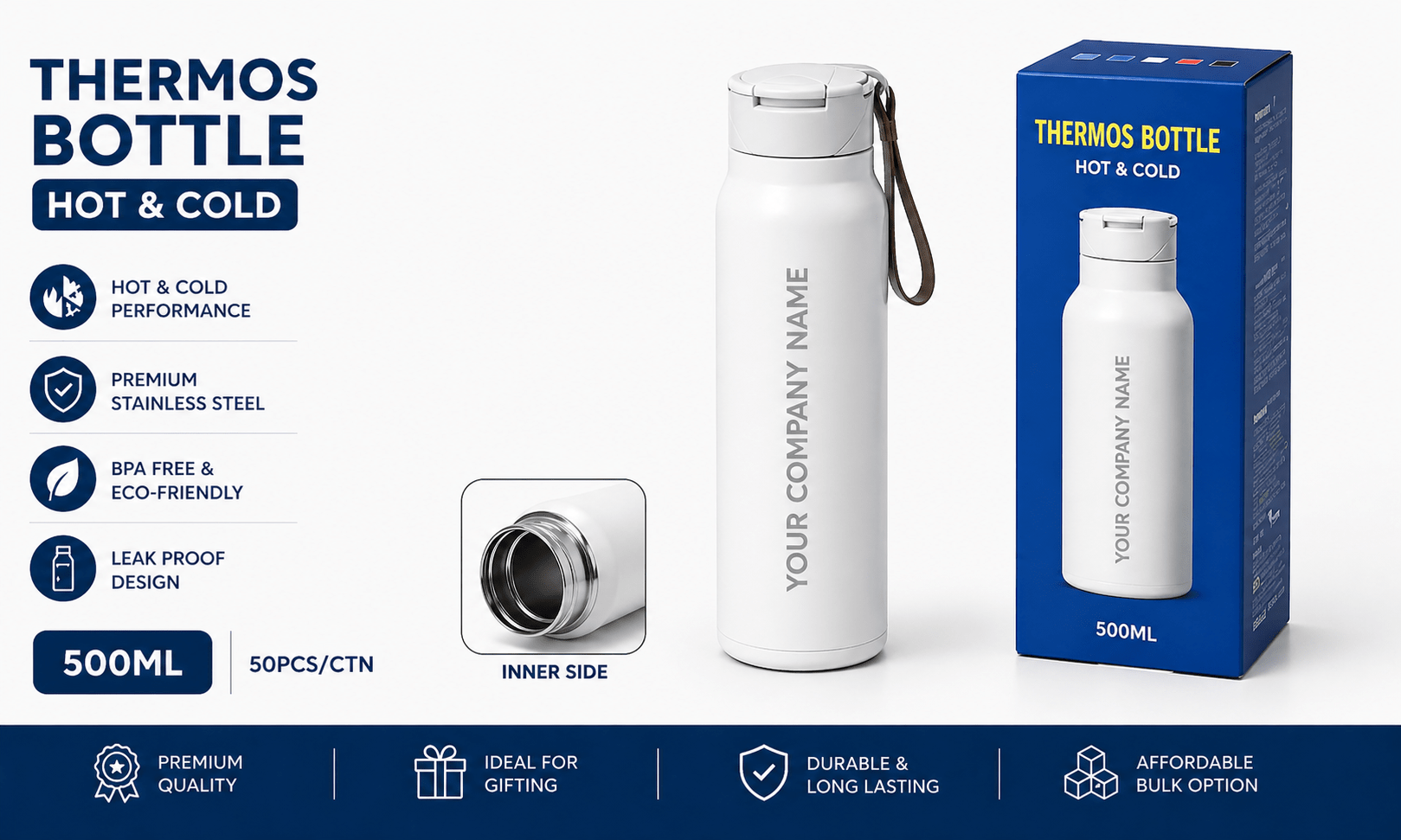 Premium Water Bottle | Best for Corporate Gifting | Varthicustom.in - VARTHI CUSTOM