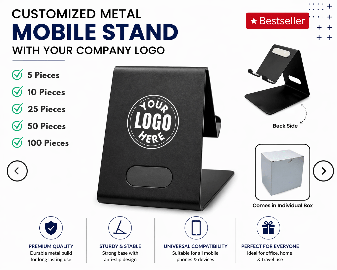 Custom Mobile Stands – Brand Visibility on Every Desk - VARTHI CUSTOM