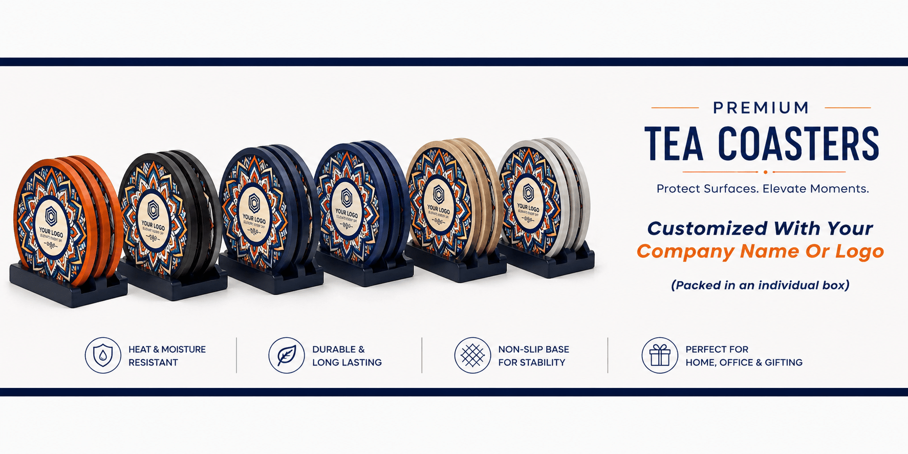 Personalized Tea Coasters – Small Product, Big Impression - VARTHI CUSTOM