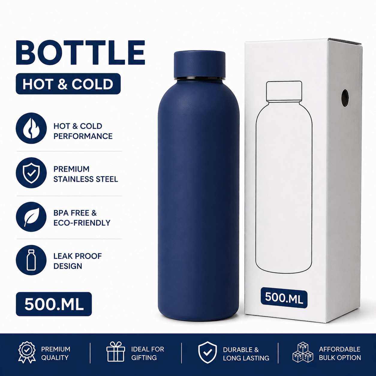 Premium Water Bottle | Best for Corporate Gifting | Varthicustom.in - VARTHI CUSTOM